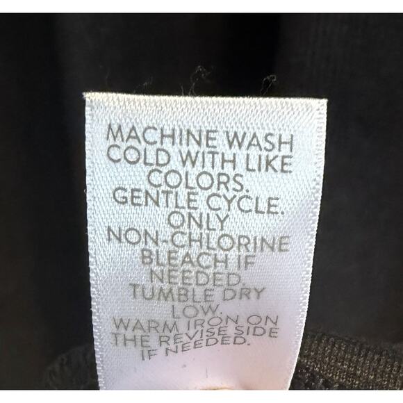 J Jill Pure Jill | Women’s Ribbed Cowl Neck Long Sleeve Shift Dress Black 2X - Picture 5 of 8